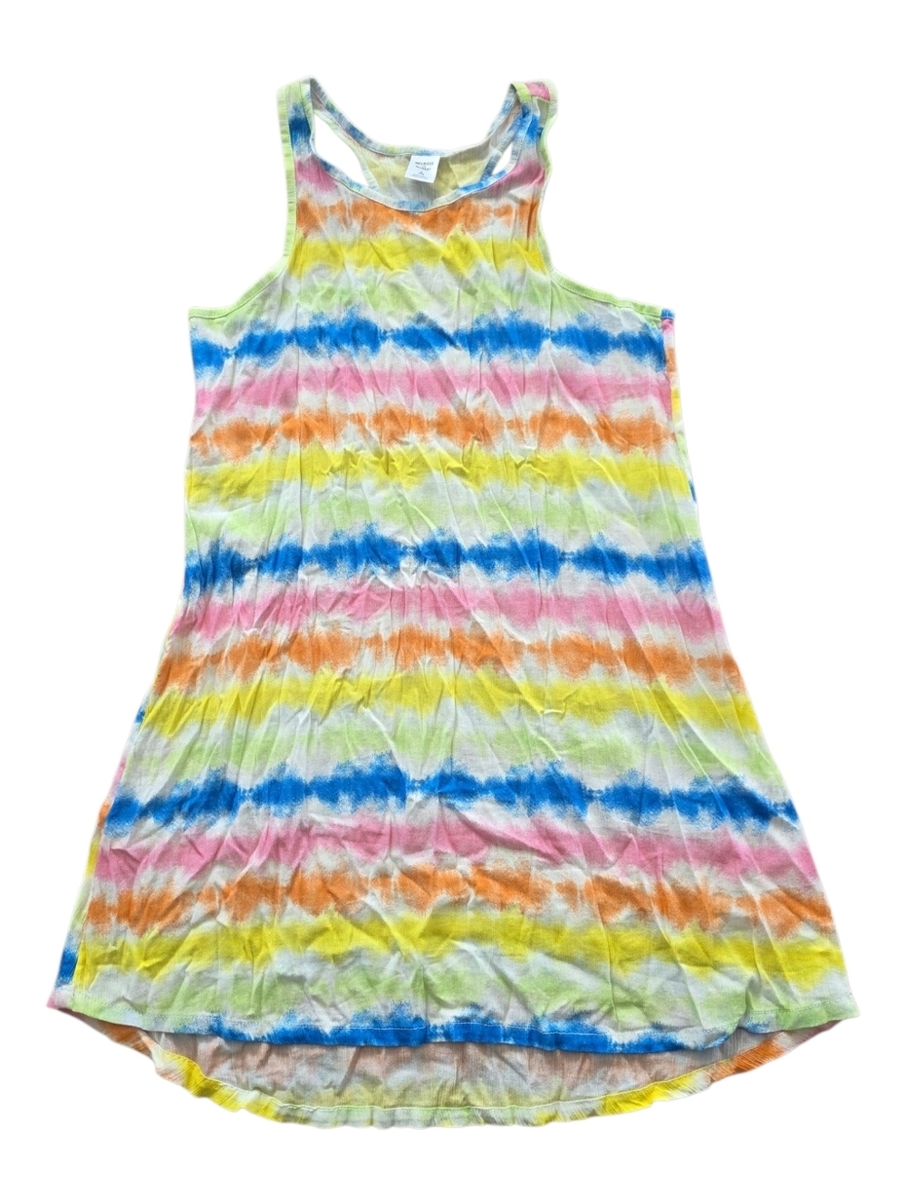 Melrose and Market Bright Multi-Color Tie-Dye Tank Dress Teen Girl XL